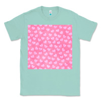 Seafoam valentines day heart seamless pattern Classic Tee - BundleAndBundleShop