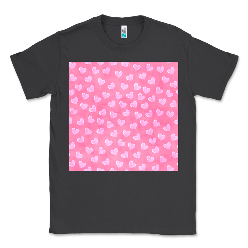 Valentines Day Heart Seamless Pattern Classic Tee by BundleAndBundleShop | Teevron