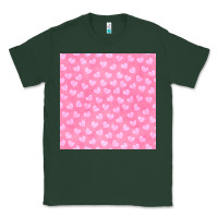 Sports Green valentines day heart seamless pattern Classic Tee - BundleAndBundleShop