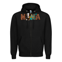 Black mama holstein cow Zipper Hoodie - Artiststas