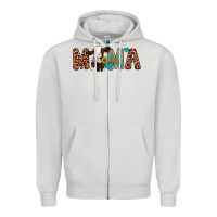 Dove Grey mama holstein cow Zipper Hoodie - Artiststas