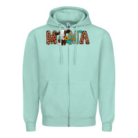 Seafoam mama holstein cow Zipper Hoodie - Artiststas