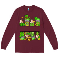 Burgundy personalized st. patrick's day pencils Long Sleeve Tee - Artiststas