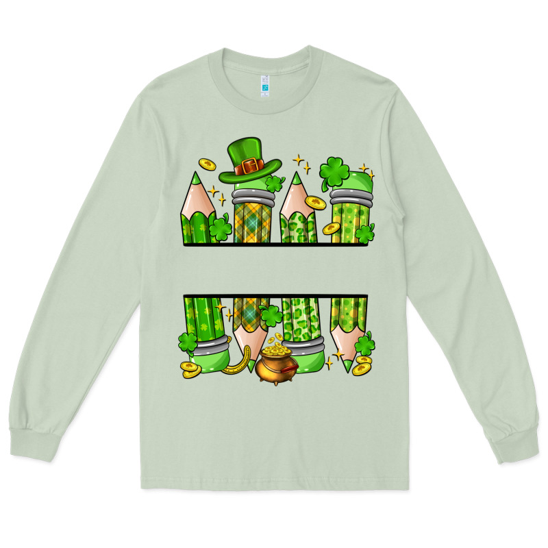 Personalized St. Patrick's Day Pencils Long Sleeve Tee by Artiststas | Teevron