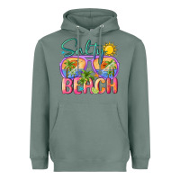 Sage salty beach Heavyweight Hoodie - MaliasSmallBusiness