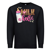 Black milkaholic girls Premium Sweatshirt - NancyCooperArtShop