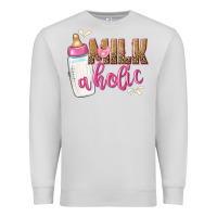 Dove Grey milkaholic girls Premium Sweatshirt - NancyCooperArtShop