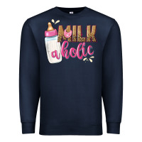 Navy milkaholic girls Premium Sweatshirt - NancyCooperArtShop