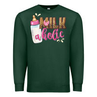 Sports Green milkaholic girls Premium Sweatshirt - NancyCooperArtShop