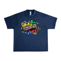 Navy austism Urban Heavy Tee - SublimationCraftShop