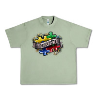Oil Green austism Urban Heavy Tee - SublimationCraftShop