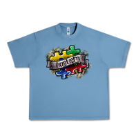 Pebble Blue austism Urban Heavy Tee - SublimationCraftShop