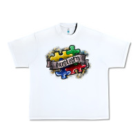 White austism Urban Heavy Tee - SublimationCraftShop