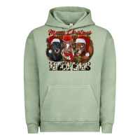 Pigment Oil Green Merry Christmas Urban Hoodie - RanaPortraitStore