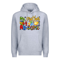 Heather Grey my brother is au some Premium Hoodie - LillyAllenDesigns