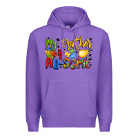 Purple my brother is au some Premium Hoodie - LillyAllenDesigns