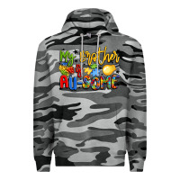 Slate Camo my brother is au some Premium Hoodie - LillyAllenDesigns