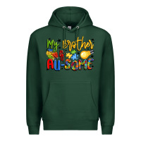 Sports Green my brother is au some Premium Hoodie - LillyAllenDesigns