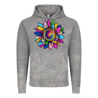 Cloud Rock tie dye sunflower Vintage Hoodie - texasbilliewilder