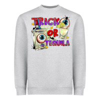Heather Grey Trick or Tequila Heavyweight Sweatshirt - texasbilliewilder