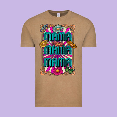 Mama Mama Mama Vintage Tee Designed By Cowhidedigitalart