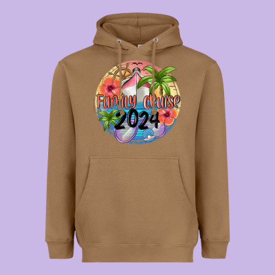 Family Cruise 2024 Heavyweight Hoodie Designed By Maliassmallbusiness