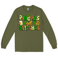 Army Green pinches get stitches Long Sleeve Tee - Artiststas