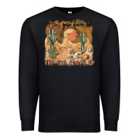 Black ain t going down til the sun comes up Premium Sweatshirt - MaliasSmallBusiness