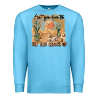 Ocean Blue ain t going down til the sun comes up Premium Sweatshirt - MaliasSmallBusiness