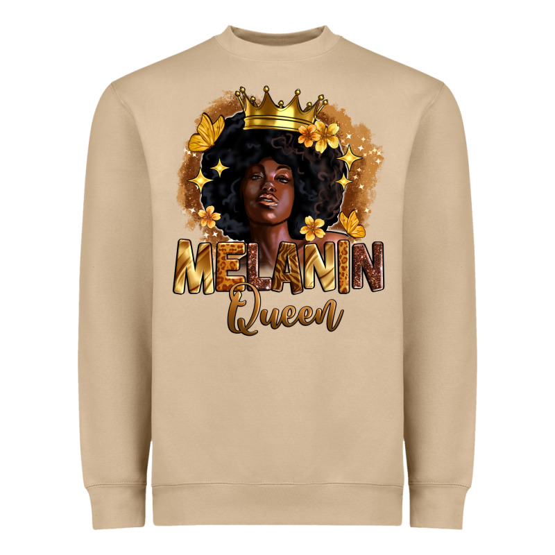 Melanin Queen Heavyweight Sweatshirt by Zillion Design Studio | Teevron