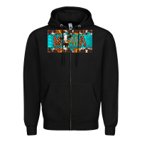 Black mama holstein cow license plate Zipper Hoodie - Artiststas