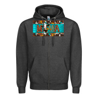 Charcoal Heather mama holstein cow license plate Zipper Hoodie - Artiststas