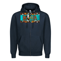 Navy mama holstein cow license plate Zipper Hoodie - Artiststas