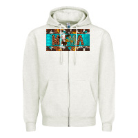 Oatmeal Heather mama holstein cow license plate Zipper Hoodie - Artiststas
