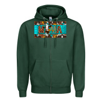 Sports Green mama holstein cow license plate Zipper Hoodie - Artiststas