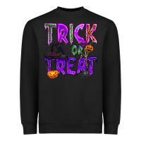 Black Trick or Treat Heavyweight Sweatshirt - texasbilliewilder