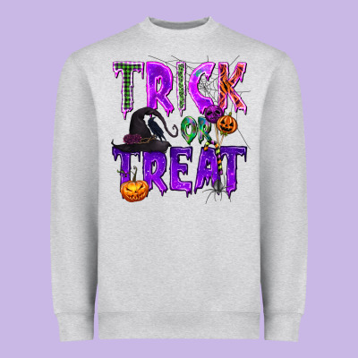 Trick Or Treat Heavyweight Sweatshirt Designed By Texasbilliewilder