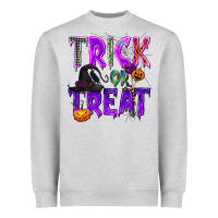 Heather Grey Trick or Treat Heavyweight Sweatshirt - texasbilliewilder