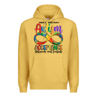 Antique Gold autism acceptance Premium Hoodie - LillyAllenDesigns