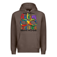 Coffee autism acceptance Premium Hoodie - LillyAllenDesigns