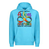 Ocean Blue autism acceptance Premium Hoodie - LillyAllenDesigns