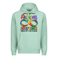 Seafoam autism acceptance Premium Hoodie - LillyAllenDesigns