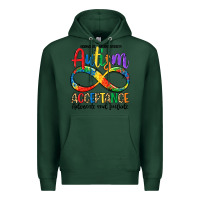 Sports Green autism acceptance Premium Hoodie - LillyAllenDesigns