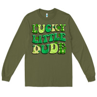 Army Green lucky little dude Long Sleeve Tee - Artiststas