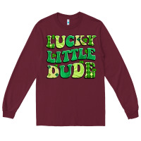 Burgundy lucky little dude Long Sleeve Tee - Artiststas