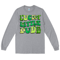Heather Grey lucky little dude Long Sleeve Tee - Artiststas