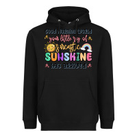 Black good morning world your little ray of sarcastic Heavyweight Hoodie - MaliasSmallBusiness