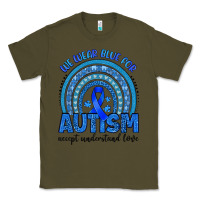 Army Green we wear blue for autism accept understand love Classic Tee - Artiststas