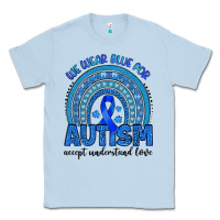 Dusty Blue we wear blue for autism accept understand love Classic Tee - Artiststas