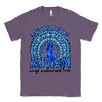 Lavender we wear blue for autism accept understand love Classic Tee - Artiststas